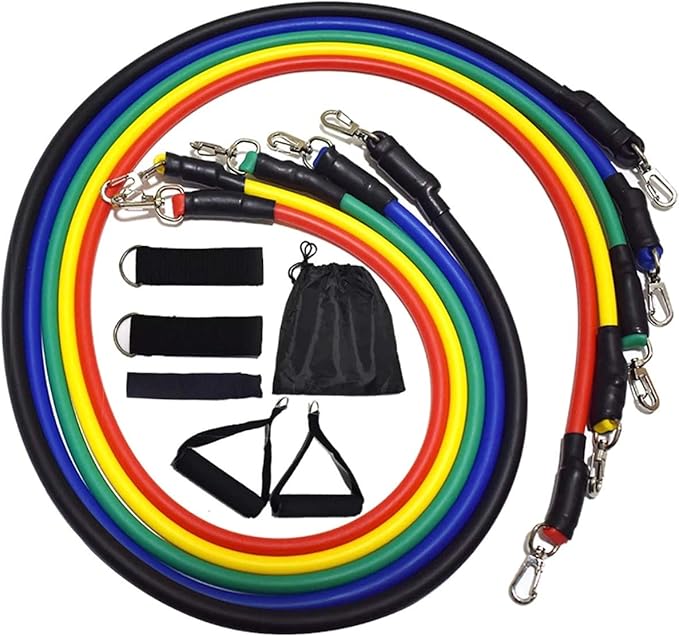 Yoga Wheel & 2 pcs Yoga Blocks & 5 pcs Resistance Bands Combo Value Pack