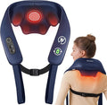 Neck and Shoulder Massager with Heat, Cordless Back and Neck Massager for Pain Relief, Upgraded Graphene Heating, 4D Shiatsu Deep Kneading for Shoulder, Back & Leg, Portable Gift for Dad, Mom & Friend