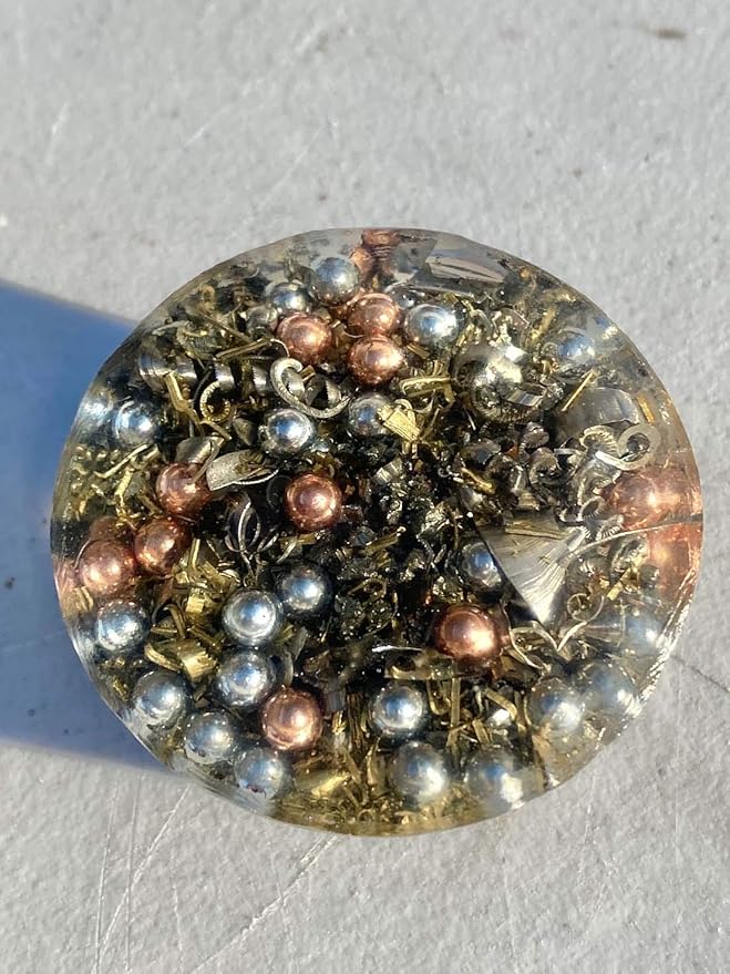 Blood Stone Orgone Generator Energy Accumulator 528Hz/7.83Hz/Advance Harmonics Many Beautiful Ingredients and Colors! (Blood Stone)
