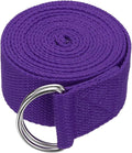 Yoga Strap for Stretching, Athletic Stretch Band with Adjustable Metal D Ring Buckle Yoga Bands