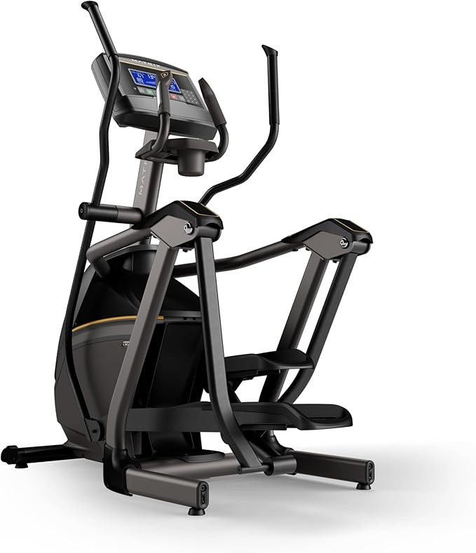 Matrix Fitness E30 Elliptical with XR | 8.5" LCD | Low Impact Workouts, Full Body Cardio, High Calorie Burn | Space Saving Compact Design, Suspension Elliptical