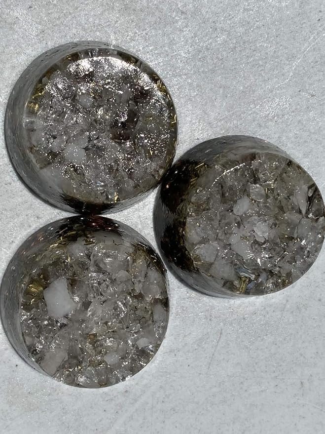 Quartz Mix Orgone Generator Energy Accumulator 528Hz/7.83Hz/Advance Harmonics Many Beautiful Ingredients and Colors! (Quartz Mix)