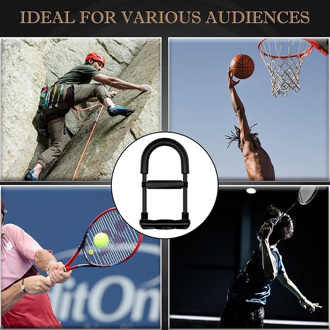 FixFit Forearm Strengthener Forearm Wrist Strengthener Exerciser with Adjustable Tension for Improving Strength - Hand Developer Arm Grip Workout Strength Trainer Home Gym Workout Equipment for Starter and Pro