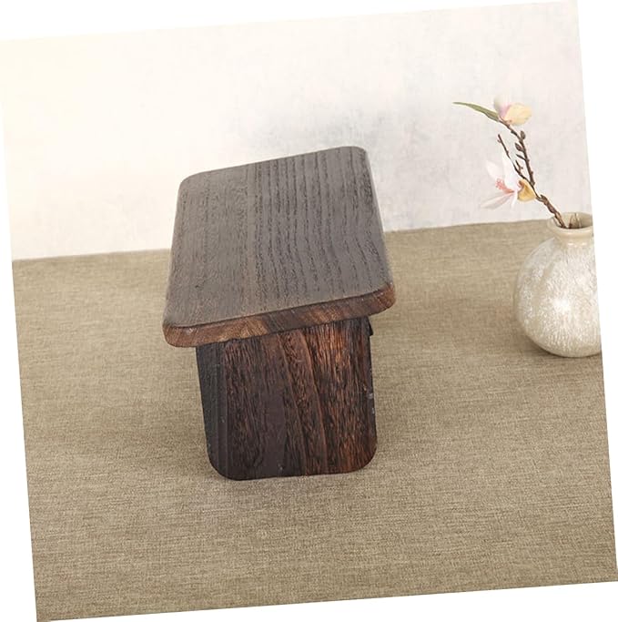 Wooden Meditation Bench for Yoga Headstand Small Stool Zen Stool for Adults