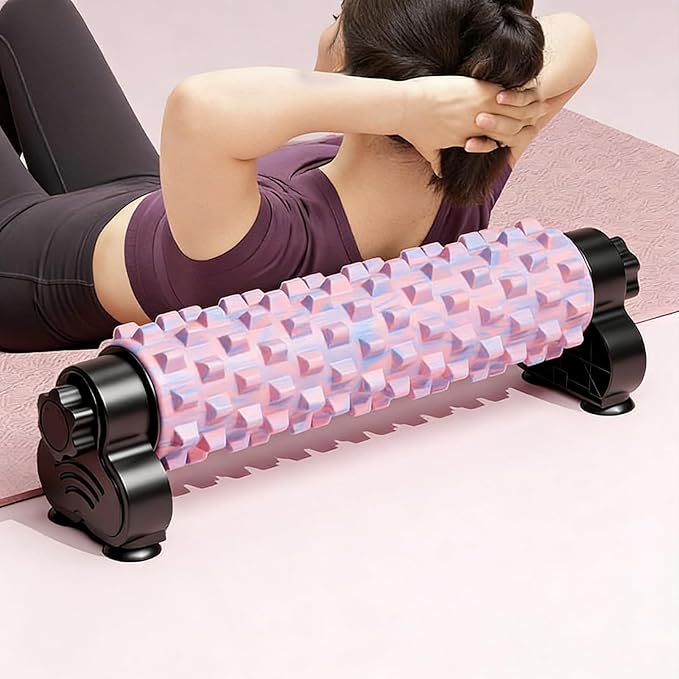 Foam Roller for Body Exercise - Leg Massage | Deep Stretching Roller with Support for Home Gym, Yoga, Pilates, Fitness, Post-In Recovery