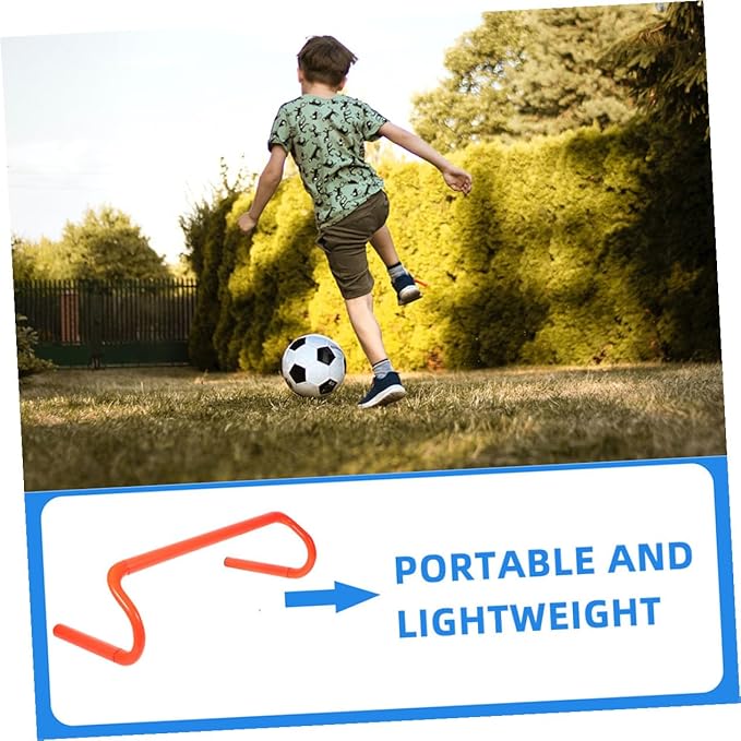 4pcs Portable Agility Hurdles for Preschool PE Class Outdoor Sports Material Speed Training Equipment for Coordination and Team Activities