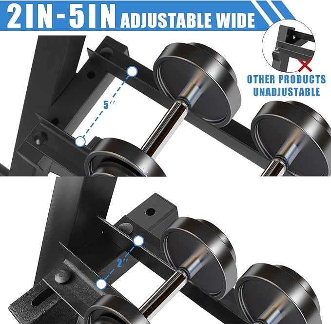 PROOFGOLD 1200LBS 3-Tier Dumbbell Rack, Adjustable Weight Rack Stand for Home Gym, Weight Holder for Free Weights Dumbbells/Weight Plates/Kettlebells/Barbells(Rack Only)