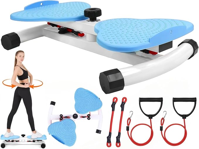 Waist Twister Machine Exercise, Ab Twister Board for Slim Waist and Core Ab Exercise, Noiseless Ab Machine with 300 lbs Weight Capacity, Home Gym Workout Equipment for Women Men