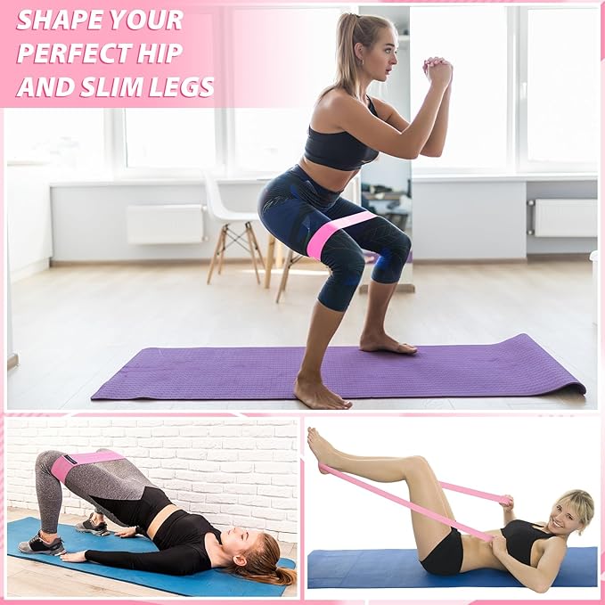 15 pcs Pilates Kit for Women Home Pilates Yoga Fitness Set with Pelvic Floor Trainer 5 Resistance Band Stretching Strap Non Slip Sock Ball Wristband Headband Gym Bag
