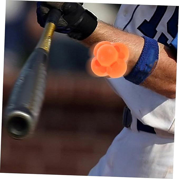 GALPADA Hexagonal Reaction Ball for Reflex Training Enhance Hand Eye Coordination with Sports Reaction Ball for Goalkeeper Basketball Practice Durable TPR Material for Group