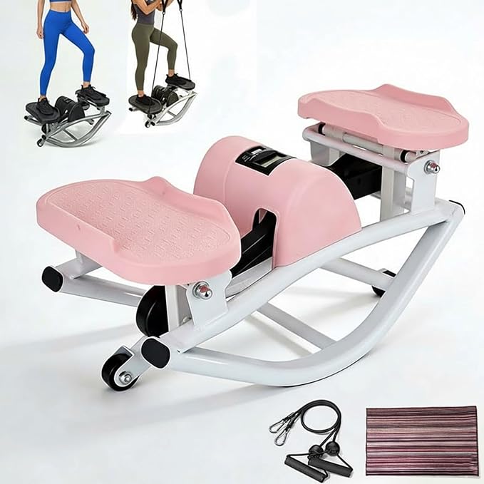 Rock Stepper Side to Side, Rocking Stepperfor Exercise at Home, with Digital Display, Portable Compact Lateral Motion Steppers for Legs, Glutes, Absz for Apartment Office