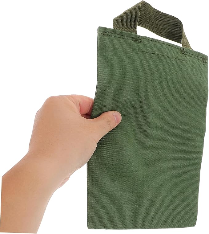 Beaupretty 2Kg Canvas Sandbag with Handle Empty Weights Bag for Yoga Fitness Training Durable Portable Reusable Sandbag for Weight and Exercise