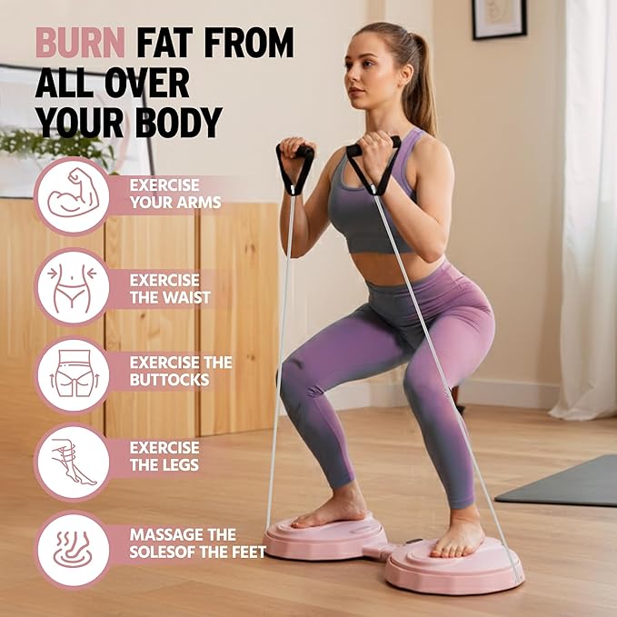 Waist Twister Machine Exercise Tool, Ab Twister Board with the Smart LED Digital Monitor, Noiseless Ab Twister for Home Gym Equipment