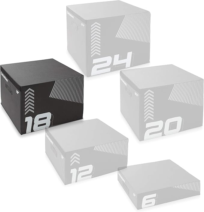 Philosophy Gym Soft Foam Plyometric Box - Jumping Plyo Box for Training and Conditioning