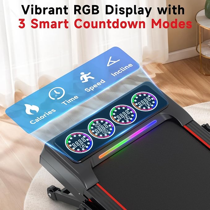 Walking Pad Treadmill with Incline and Handle Bar, 7.5MPH Under Desk Foldable Treadmill for Home Office with Remote Control