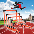 Pack of 5 Speed Agility Hurdles Training Equipment, Detachable Practice Hurdles for Track and Field, Portable Adjustable Football Hurdles Set (Red)