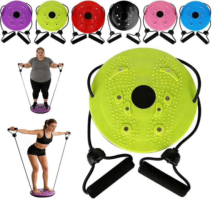 Waist Sculptor, 2026 Upgraded Waist Twister Machine - Adjustable 360° Rotation Twist Waist Machine with Ab Board for Core, Waist, Hip & Leg Workout, Home Pilates Core Trainer
