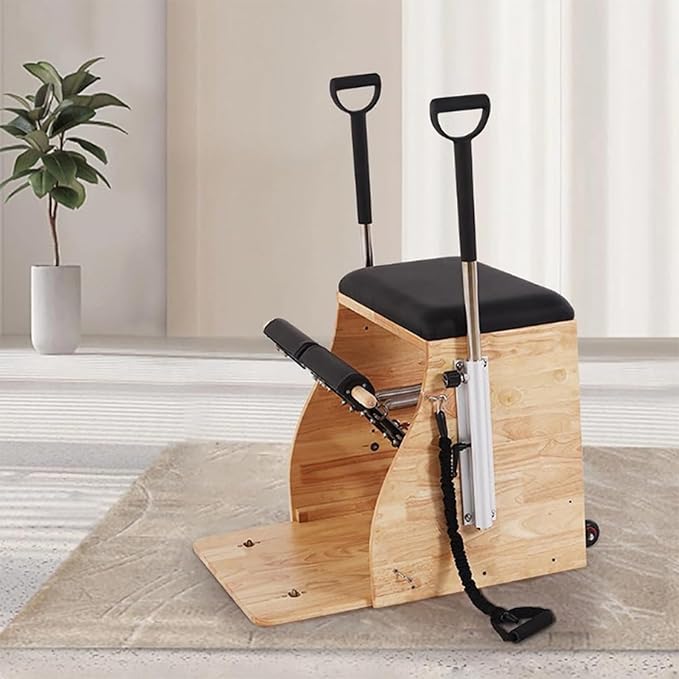 Pilates Stability Chair, Suitable for Home and Studio Workouts, an Essential Piece of Equipment for Strength and Flexibility Training.