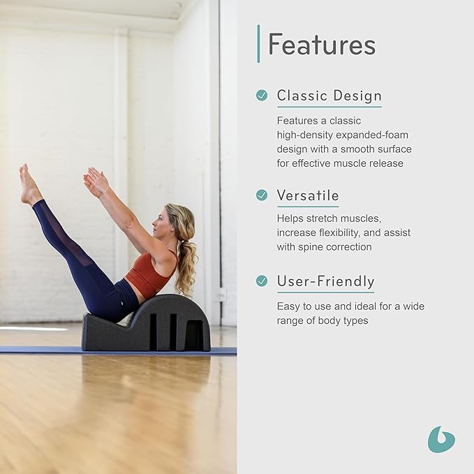 Balanced Body Clara Step Barrel Lite or Heavy, Pilates Barrel, Spine Corrector, Back Stretcher, Workout Equipment for Floor Exercise, Pilates Exercise Equipment for Home or Studio