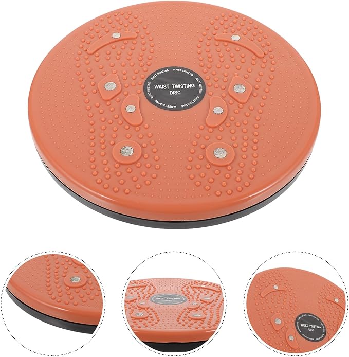 Twisting Waist Disc Slimming Massage Board Female Twisting Sports Equipment Orange Indoor Fitness Body Shaping Trainer for Home Exercise
