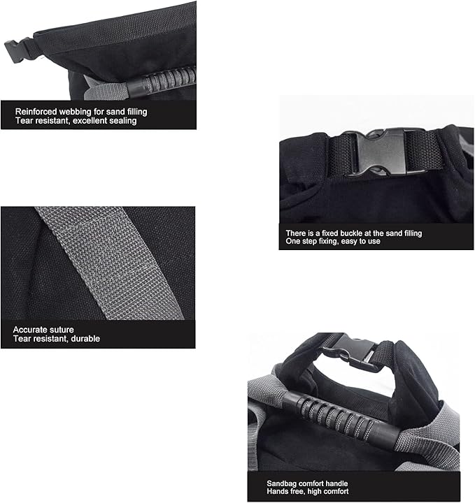 Weightlifting Sandbag, 12Oz Canvas Portable Tunable Heavy Fitness Power Training Sandbag Soft Sandbag Weight for Home Training Fitness Yoga Workout