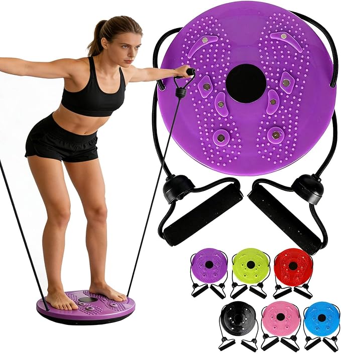 2026 Upgraded Waist Twister Machine, Home Exercise Equipment for Core Strengthening & Ab Training with Adjustable Twist Board, Silent Workout Equipment for Waist Sculpting and Full-Body Toning