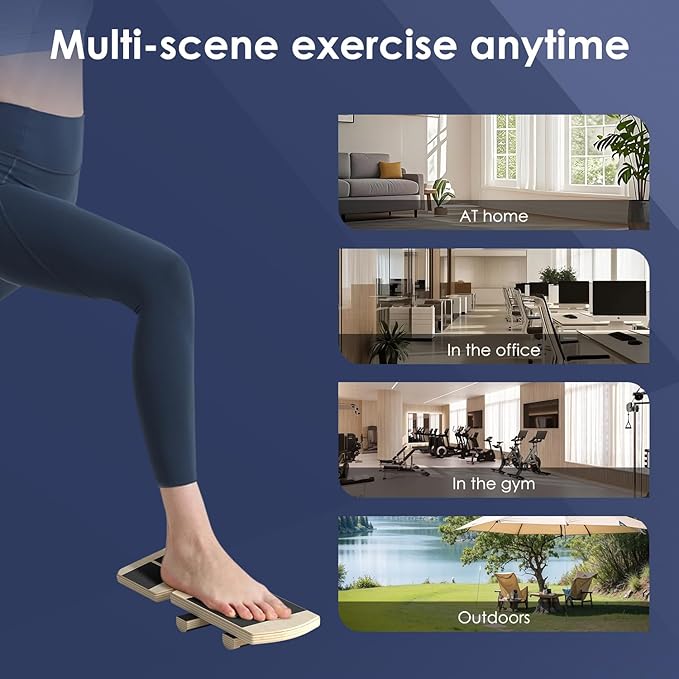 Ankle Balance Board - Non-Slip Balance Board for Physical Therapy, Fast Injury Recovery & Core Strength - 300lbs Capacity - Ideal for Athletes, Seniors & Home Use-Accompanying Manual