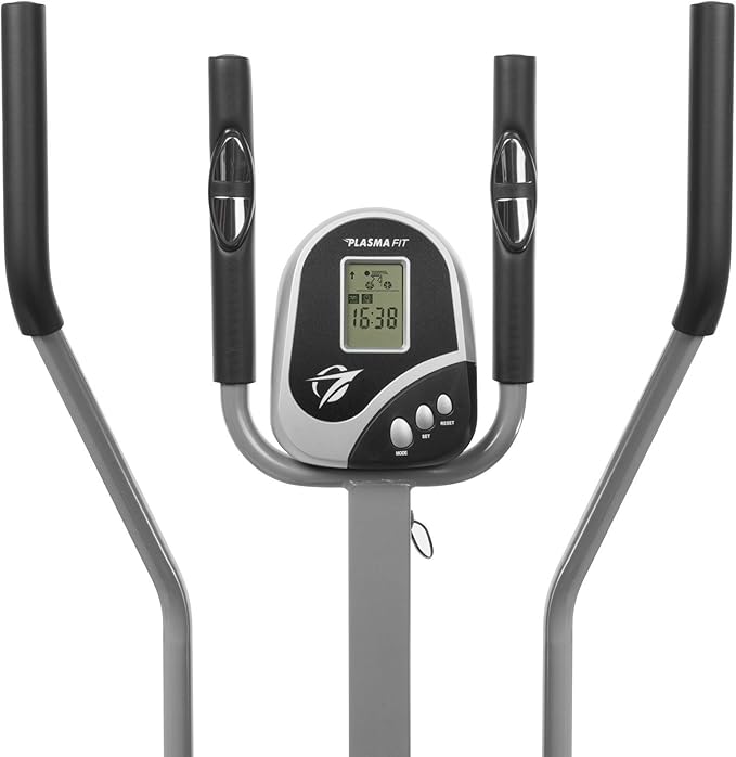 Plasma Fit Elliptical Machine Cross Trainer 2 in 1 Exercise Bike Cardio Fitness Home Gym Equipment