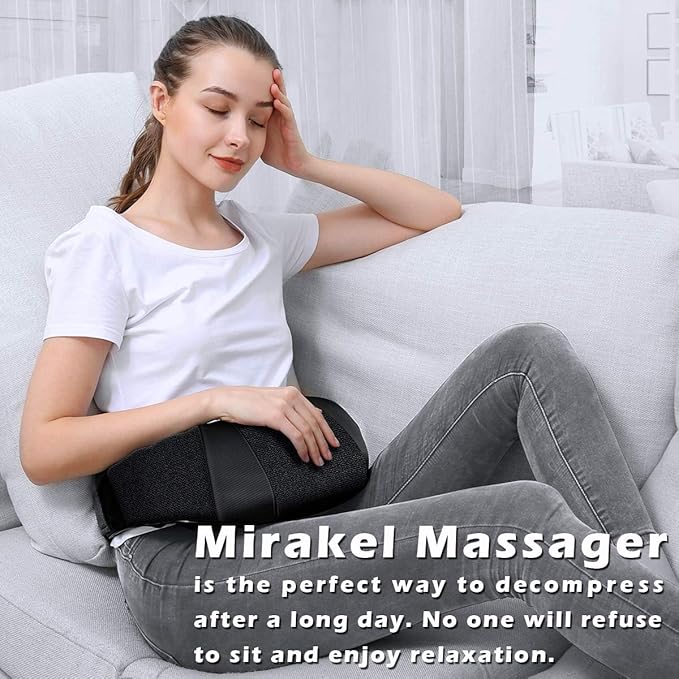 Shiatsu Neck Back and Shoulder Massager with Heat for Pain Relief Deep Tissue – Mother's Day Gifts for Mom, Women, Men and Dad – Perfect for Father’s Day, Birthdays, Valentine’s Day, and Christmas