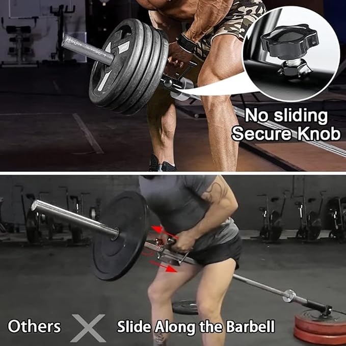 V Bar Landmine Handle Attachment for Barbell Bar, Iron Double D Row Handle, Strength Training Equipment for Home Gym Workout, Secure Locking Knob for Stable and Safe Exercise Targe
