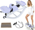 Rock Stepper Side to Side Portable Lateral Rocking Stepper with Digital Display and Non-Slip Mat Mini Steppers for Exercise at Home