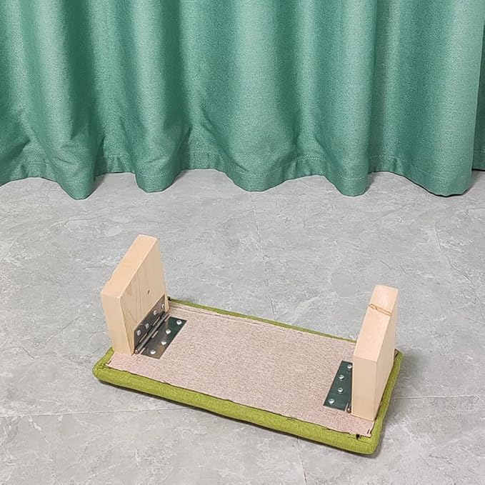 Meditation Stool, Solid Wood Folding Meditation Stool, Easy to Carry Out, Yoga Meditation Stool, Kneeling Tea Stool, Inclined Stool,Gray