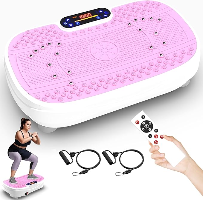 Vibration Plate Exercise Machine Whole Body Workout Vibration Fitness Platform for Home Fitness with Remote Control