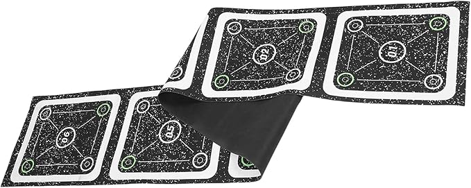 Toyvian Agility Ladder Mat Speed Ladder Training Equipment Non-Slip Rubber 6-Rung for Soccer Football Fitness Footwork Drills and Athletic Conditioning
