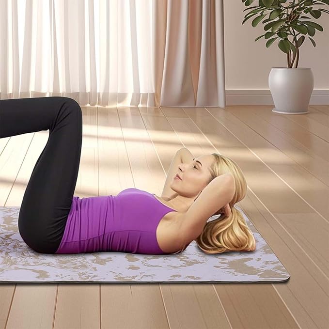 Yoga Mat Exercise Yoga Mat Print With Designed Exericise Mat 72 X 24inch Multi-Purpose Workout Mat For Women Pilates Fitness And Floor Exercises
