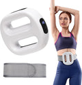 Vibration Plate with Extended Battery, Portable Cordless Massager for Weight Loss & Lymphatic Drainage, Full Body Fascia Ring with Belt - Gift for Women