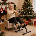 Elderly Exercise Bike, Pedal Exerciser Bike, Hand Arm Leg Knee Peddler, Adjustable Fitness Equipment for Seniors, Elderly Home Pedal Exercise Bike for Total Body