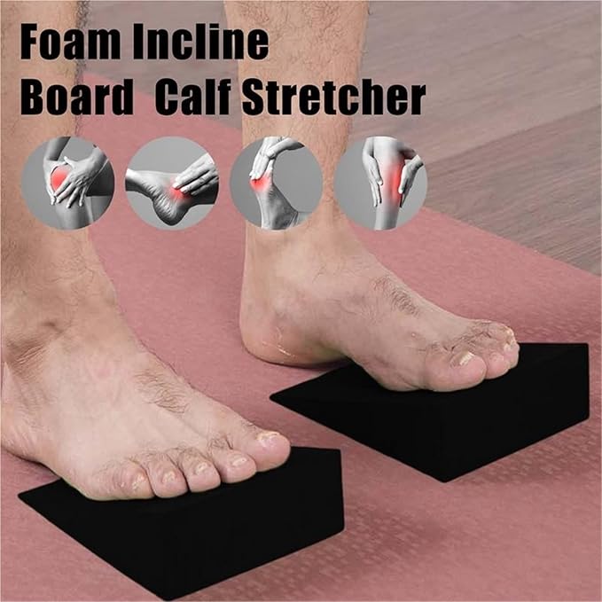 Yoga Foam Wedges 2pairs Yoga Foam Wedge Slanting Board EVA Stretch Slant Boards Block Calf Extender Foot Stretcher