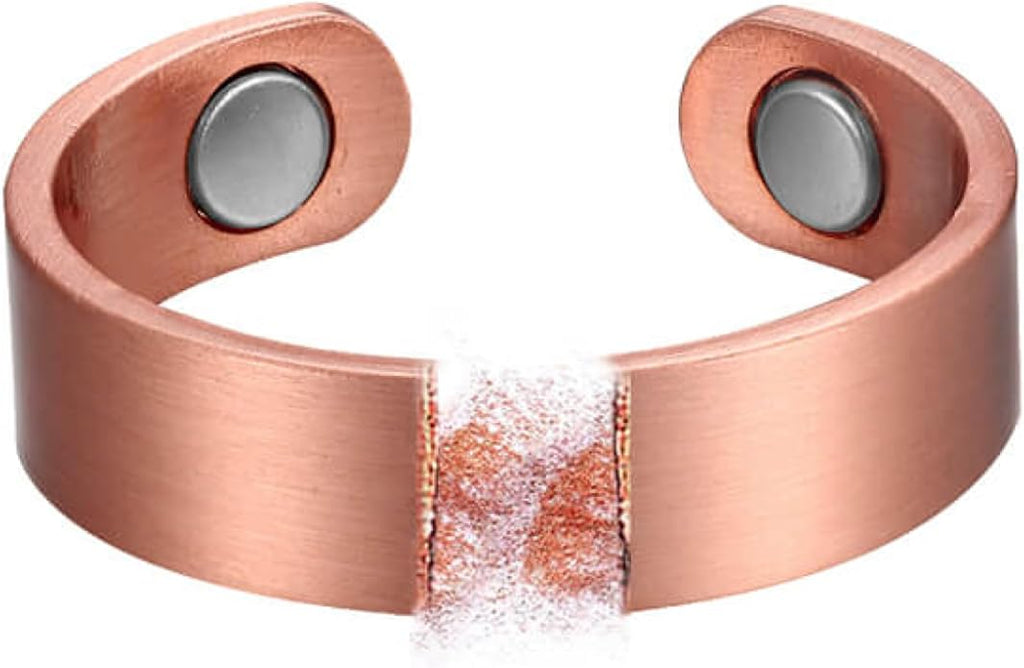The Original Pure Copper Ultra Strength Magnetic Field Ring for Men & Women | Magnetic Therapy Ring