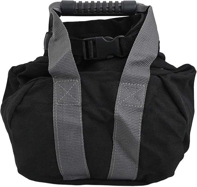 Adjustable Canvas Kettlebell Sandbag with Ergonomic Handle,for Fitness Strength Training Yoga Home Gym Workouts Supports 0-35 lb