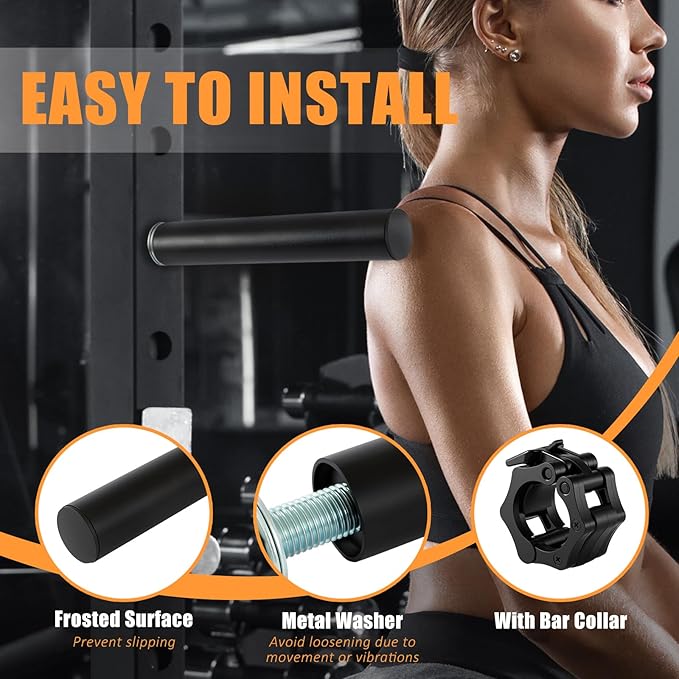 CAELUM Weight Plate Holder Power Rack Attachment, for 2 Inch Olympic Plate Storage, Squat Rack Holder Fits 2"x2", 2"x3", 3"x3" Power Cages