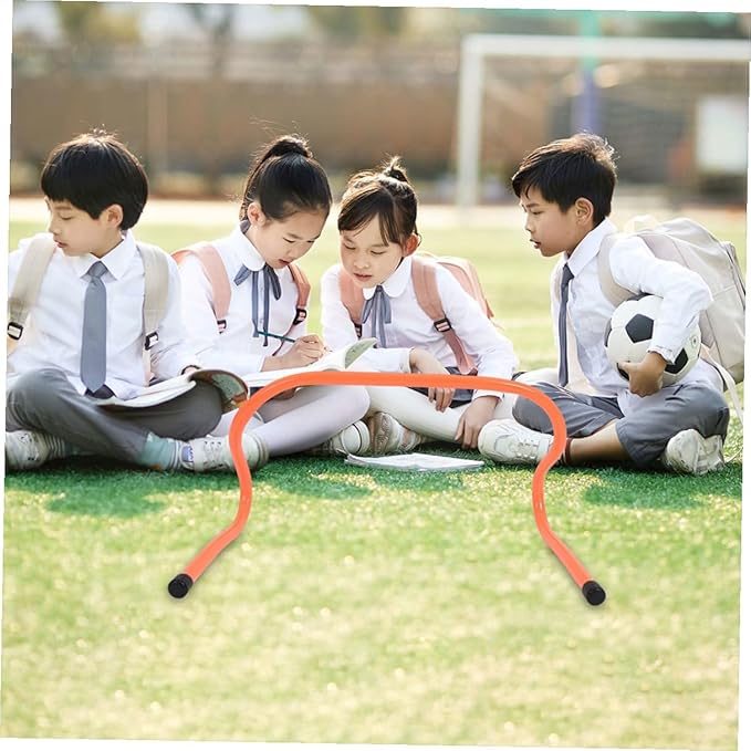 DECHOUS 3pcs Plastic Speed Agility Training Hurdles 15cm for Youth Soccer Basketball Running Accessory Sturdy Track Hurdles Equipment for Agility Drills