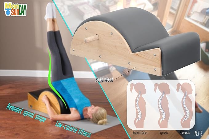 M.T.S (Monday to Sunday) Pilates Spine Corrector Arc Fitness Body Stretch Home Gym Yoga Small Muscle Group Exercise for Women Body Reshaping