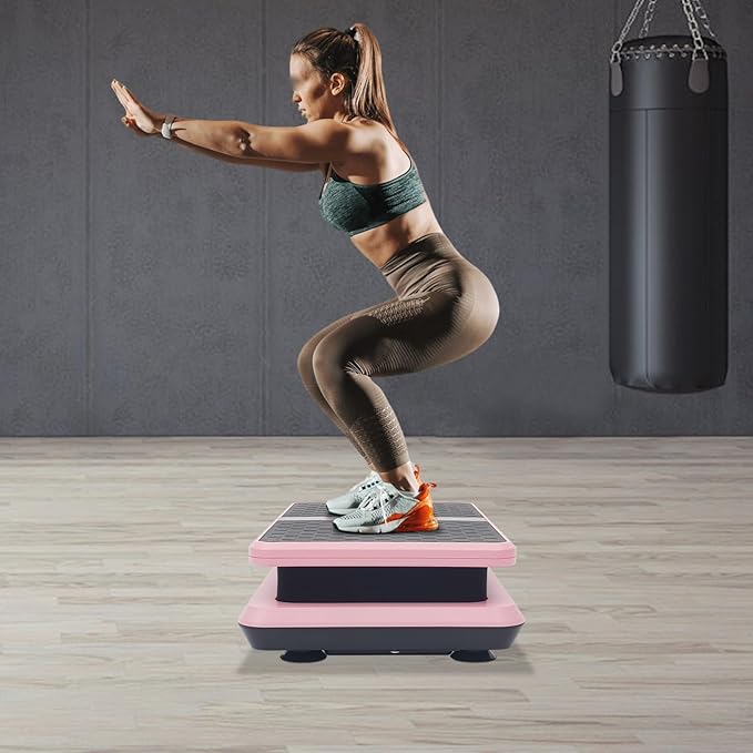 Vibration Plate Exercise Machine Vibration Platform Machines Full Body Vibration Plates for Lymphatic Drainage 450 Lbs Capacity Vibrating Plate for Women & Men Whole Body Weight Loss