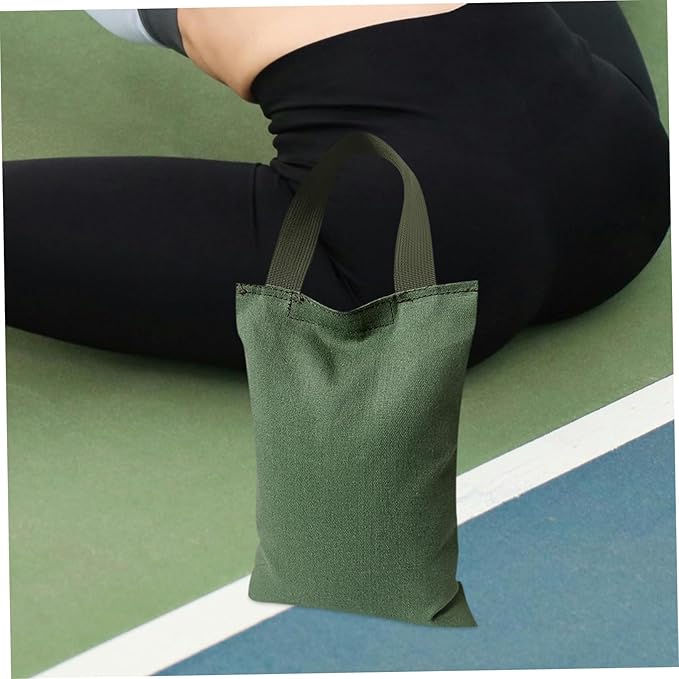 Kisangel 2kg Weighted Sandbag for Fitness and Yoga Canvas Training Bag with Weight and Handle for Dance Muscle Training and Balance Exercises