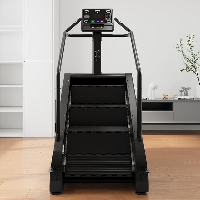 DELAVIN Stair Stepper with LED Screen, Commercial Grade Stepper Machine with 15 Speed Levels, Stepmill Exercise Machine with 440 LBS Capacity, Stair Climber for Cardio and Lower Body Workouts (FBA)