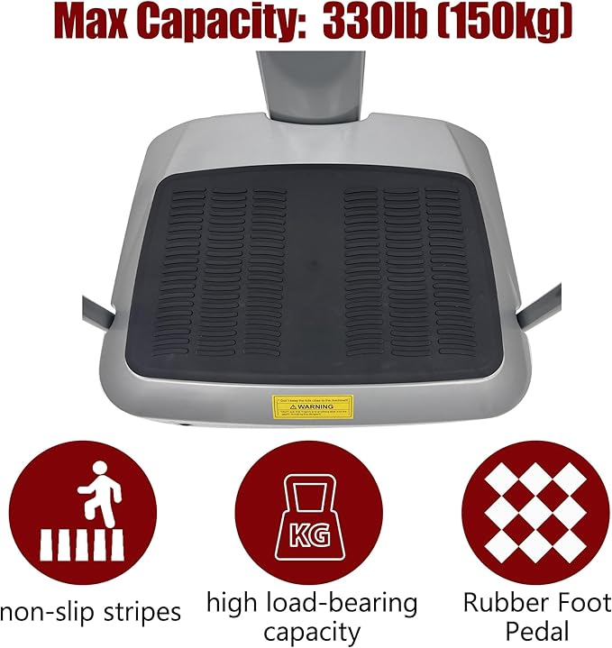 TECHTONGDA Vibration Plate Exercise Machine 110V Whole Body Workout Vibration Platform Machine with Adjustable Speed for Weight Loss and Shaping, Home Exercise Fitness Machine