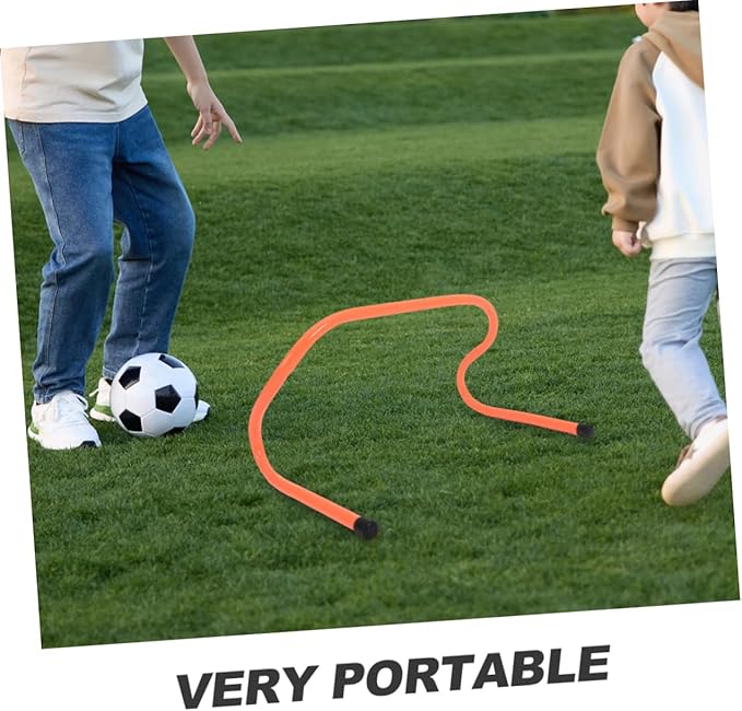 4pcs Agility Hurdles Plastic Training Barriers for Speed and for Soccer Football and Track Practice for Boys and Girls and Athletes
