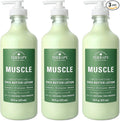 Village Naturals Therapy Muscle Shea Butter Lotion, Eucalyptus Mint Scent, 16 fl oz, Pack of 3