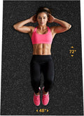 Rubber King Multi-Purpose Exercise Mat - 100% Recycled Thick Rubber Mat for Home Gym Flooring, Non-Slip, Low-Odor Durable Workout Mat for Indoor/Outdoor, Shoe-Friendly
